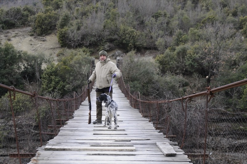 Attraversamento del ponte sospeso